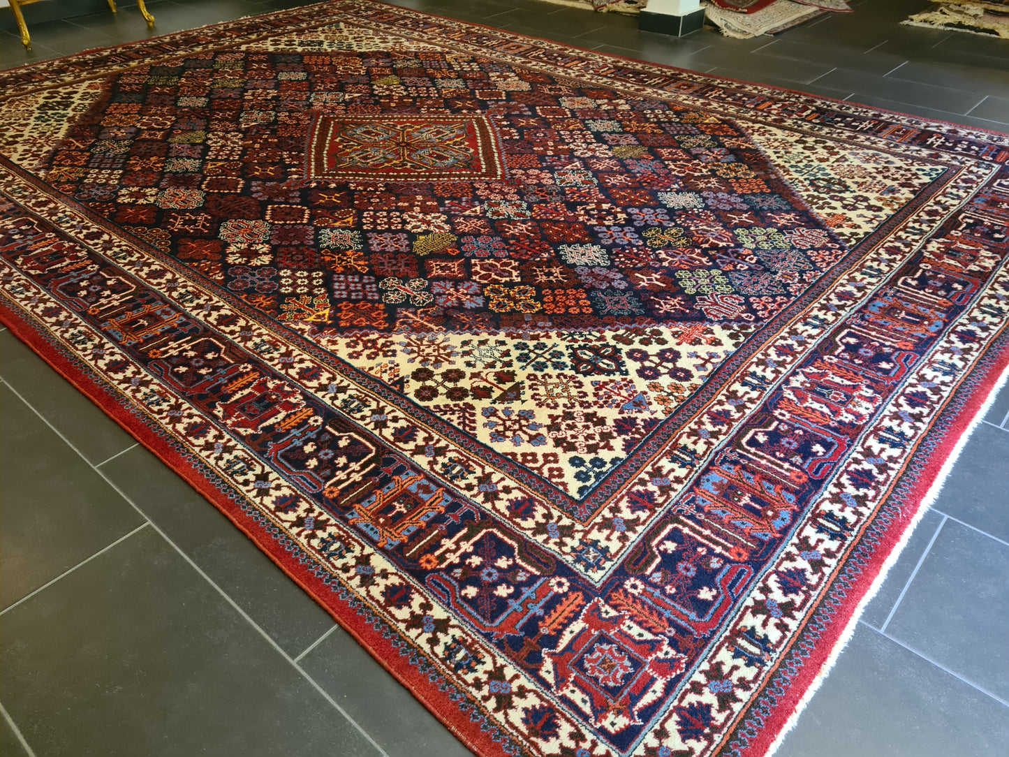 Perser Keshan Teppich Orientteppich 390x280cm