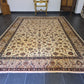 Perser Isfahan Teppich Handgeknüpfter Seidenteppich 351x242cm