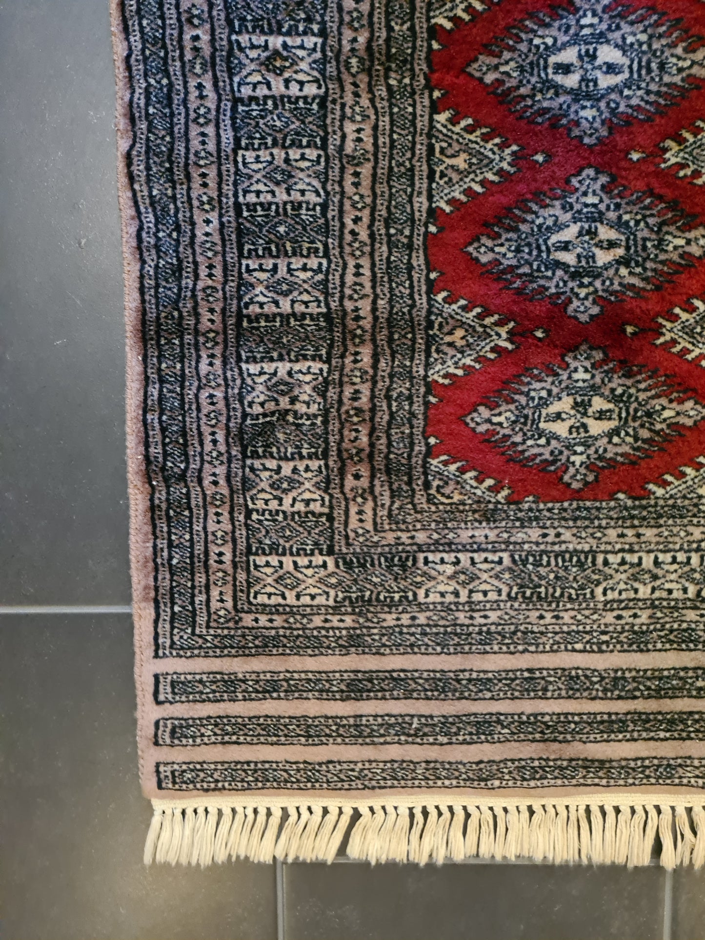 Feiner Handgeknüpfter Perserteppich Orientteppich Buchara Jomut 145x90cm