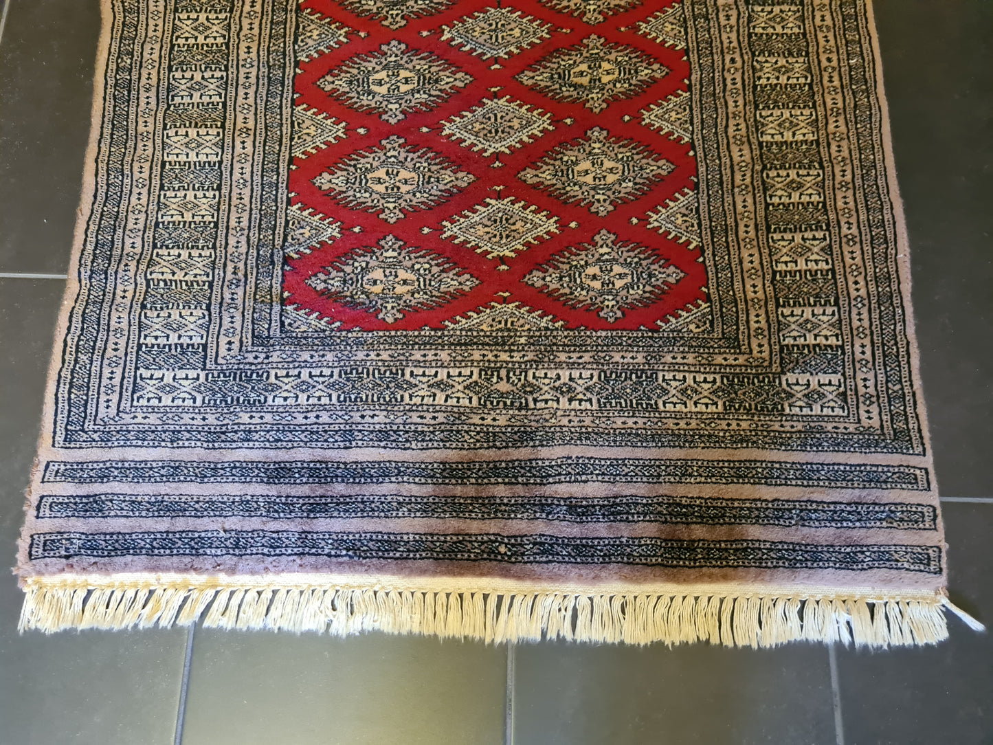 Feiner Handgeknüpfter Perserteppich Orientteppich Buchara Jomut 145x90cm