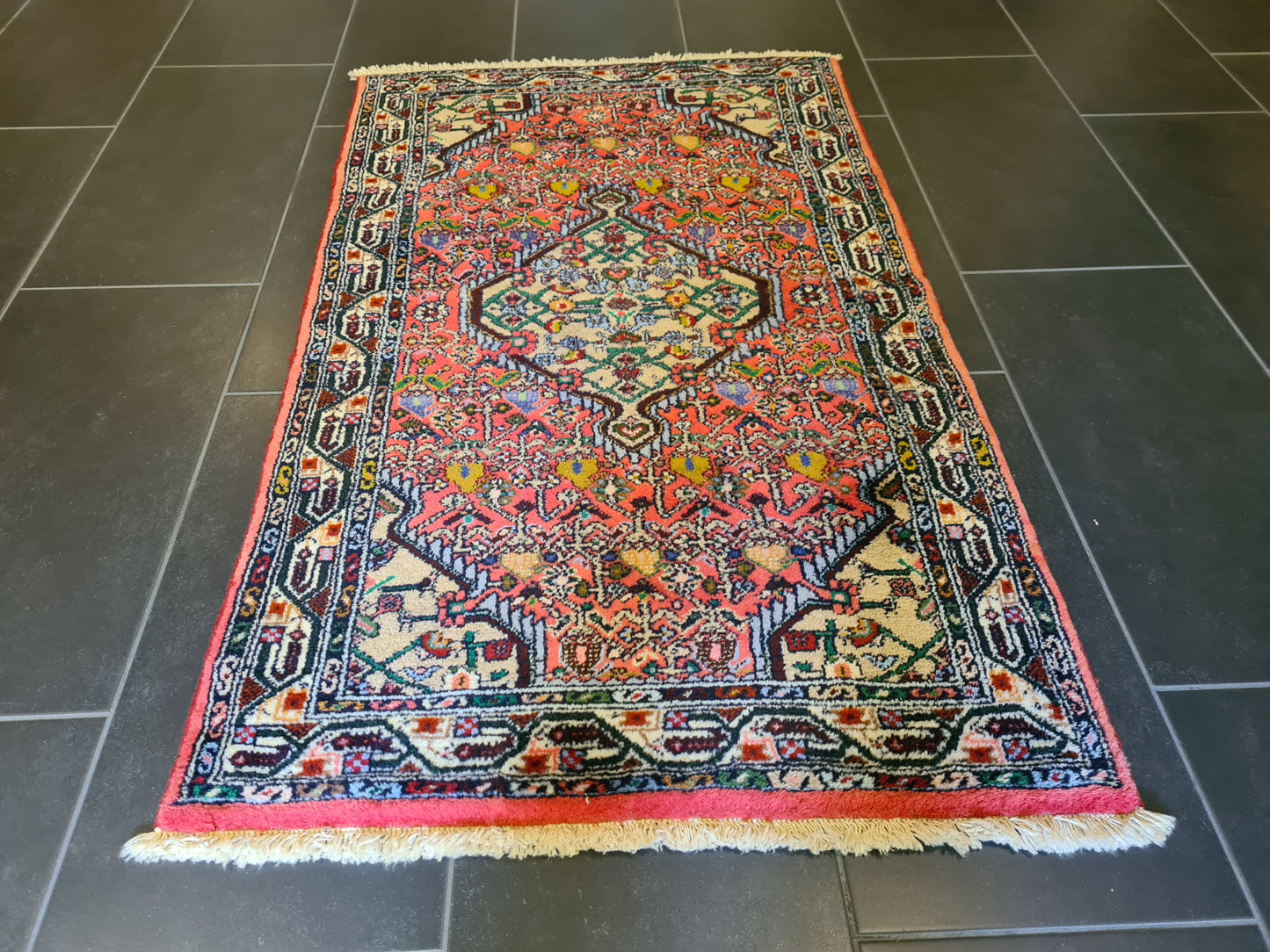 Antiker Feiner Handgeknüpfter Perser Teppich Malaya Orientteppich 130x79cm