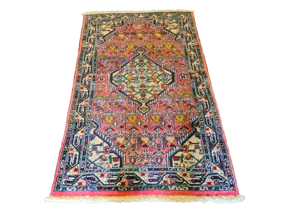 Antiker Feiner Handgeknüpfter Perser Teppich Malaya Orientteppich 130x79cm