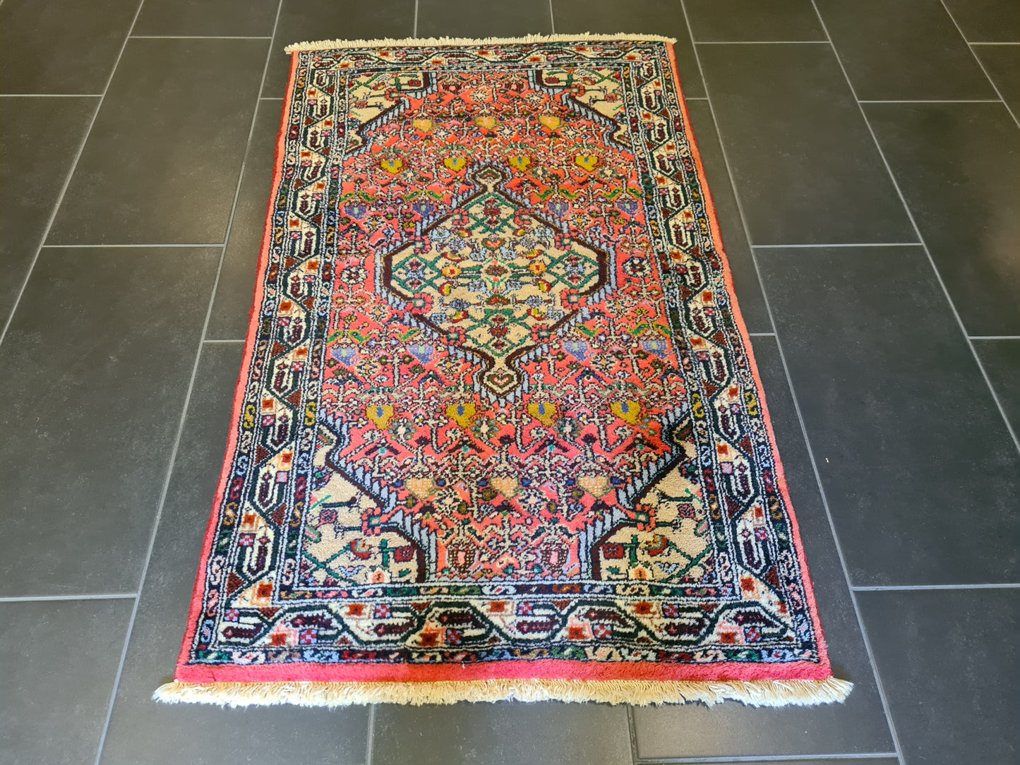 Antiker Feiner Handgeknüpfter Perser Teppich Malaya Orientteppich 130x79cm