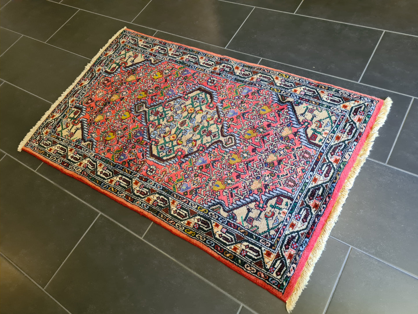 Antiker Feiner Handgeknüpfter Perser Teppich Malaya Orientteppich 130x79cm