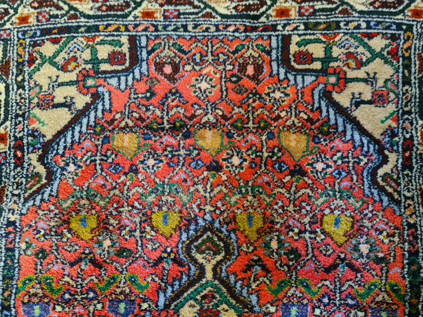 Antiker Feiner Handgeknüpfter Perser Teppich Malaya Orientteppich 130x79cm