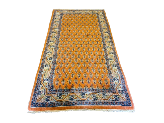 Feiner handgeknüpfter Perser Teppich Sarough Orientteppich 141x72cm