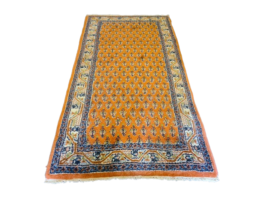 Feiner handgeknüpfter Perser Teppich Sarough Orientteppich 141x72cm