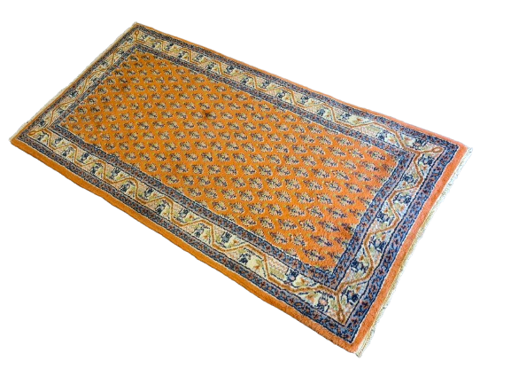 Feiner handgeknüpfter Perser Teppich Sarough Orientteppich 141x72cm