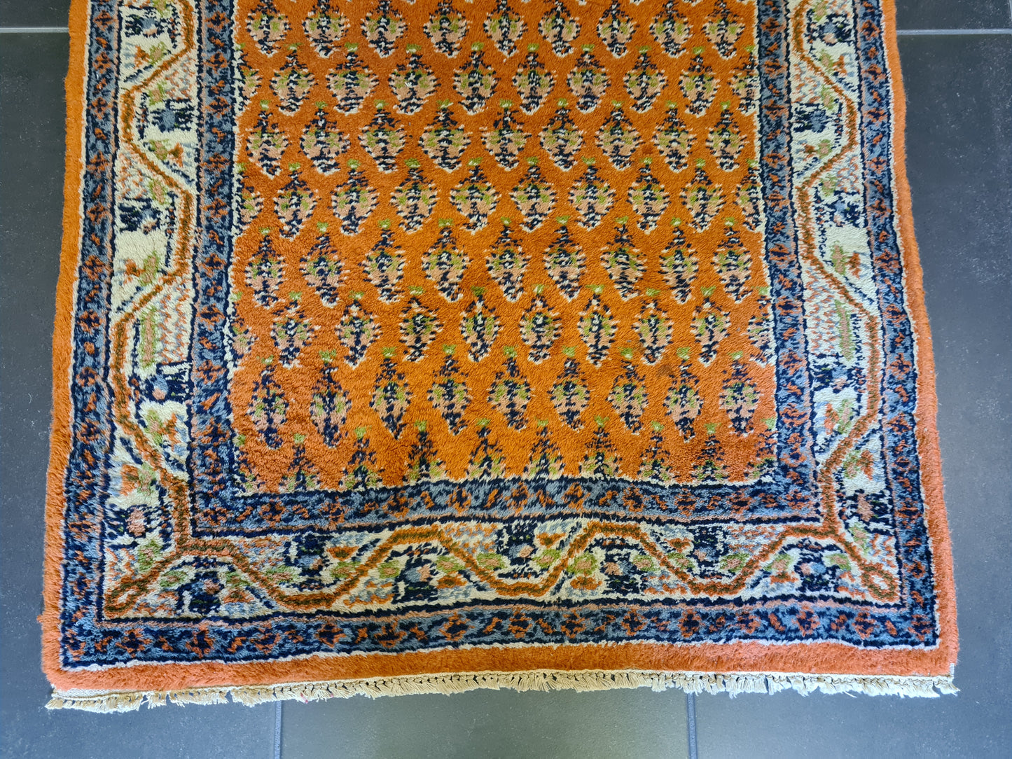 Feiner handgeknüpfter Perser Teppich Sarough Orientteppich 141x72cm