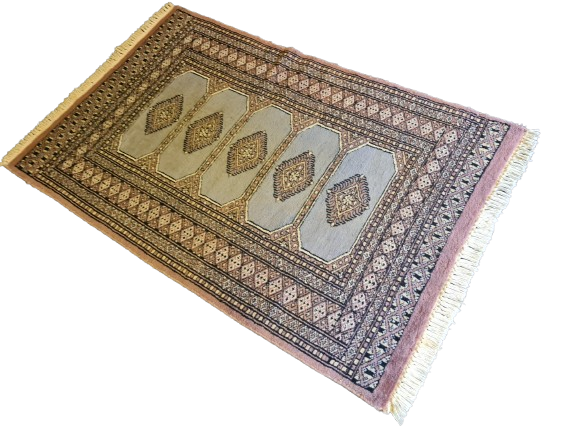 Feiner Handgeknüpfter Perser Teppich Orientteppich Buchara Jomut 126x82cm