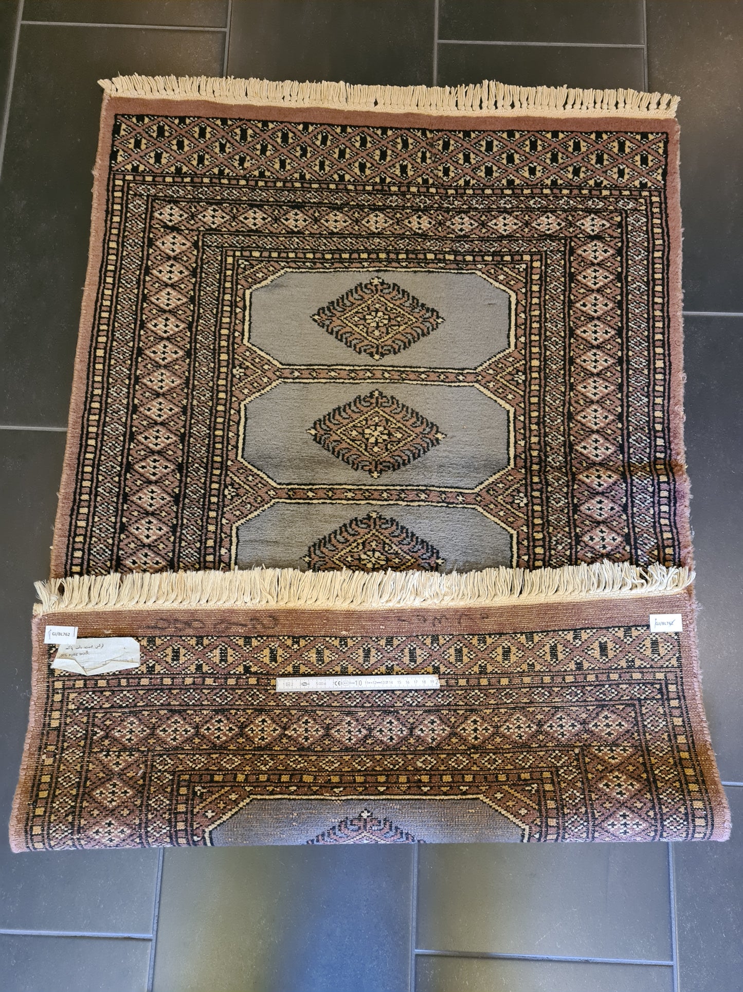 Feiner Handgeknüpfter Perser Teppich Orientteppich Buchara Jomut 126x82cm