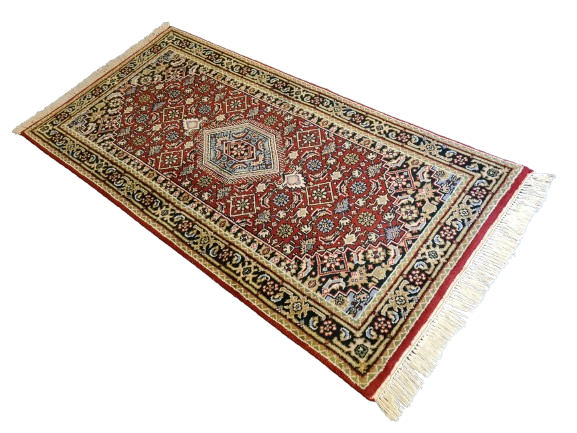 Feiner Handgeknüpfter Perser Teppich Bidjar Orientteppich 150x73cm