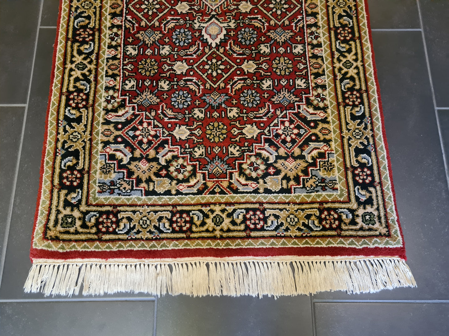 Feiner Handgeknüpfter Perser Teppich Bidjar Orientteppich 150x73cm