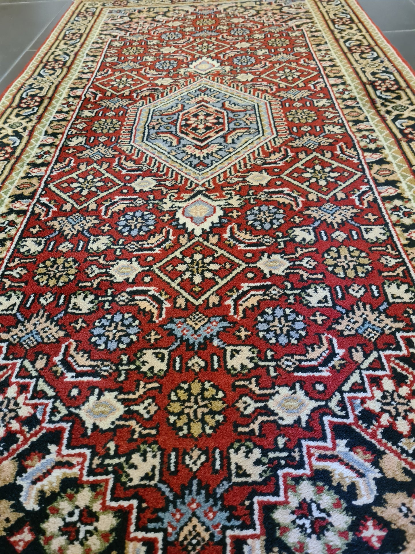 Feiner Handgeknüpfter Perser Teppich Bidjar Orientteppich 150x73cm