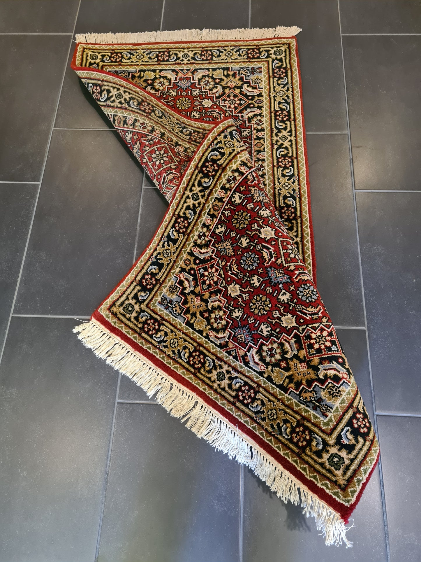 Feiner Handgeknüpfter Perser Teppich Bidjar Orientteppich 150x73cm