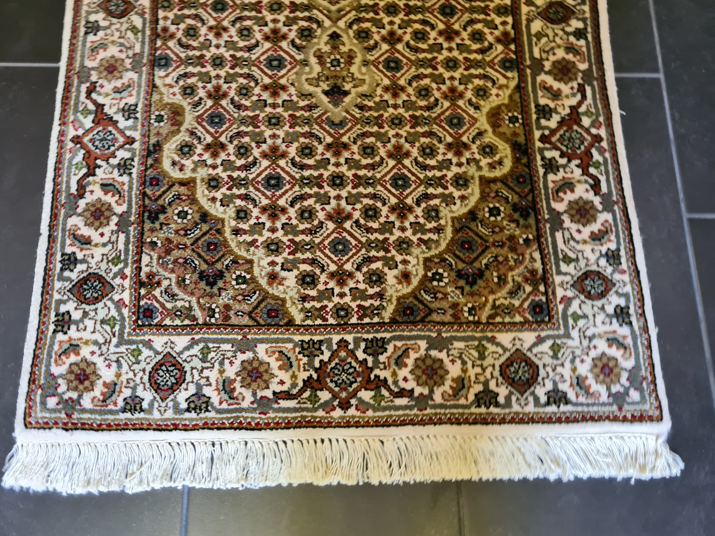 Feiner Handgeknüpfter Perser Teppich Bidjar Orientteppich 140x74cm