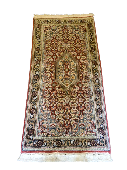 Feiner Handgeknüpfter Perser Teppich Orientteppich Bidjar 135x68cm