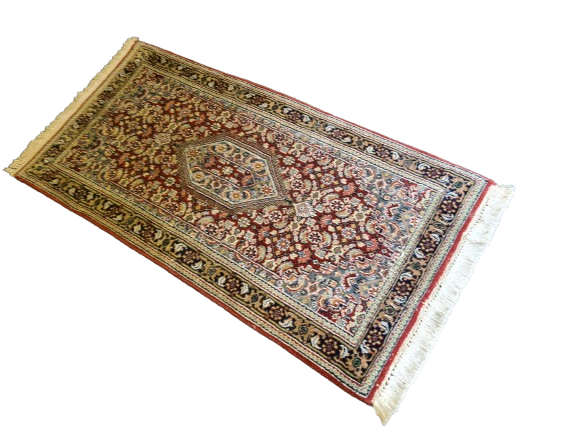 Feiner Handgeknüpfter Perser Teppich Orientteppich Bidjar 135x68cm