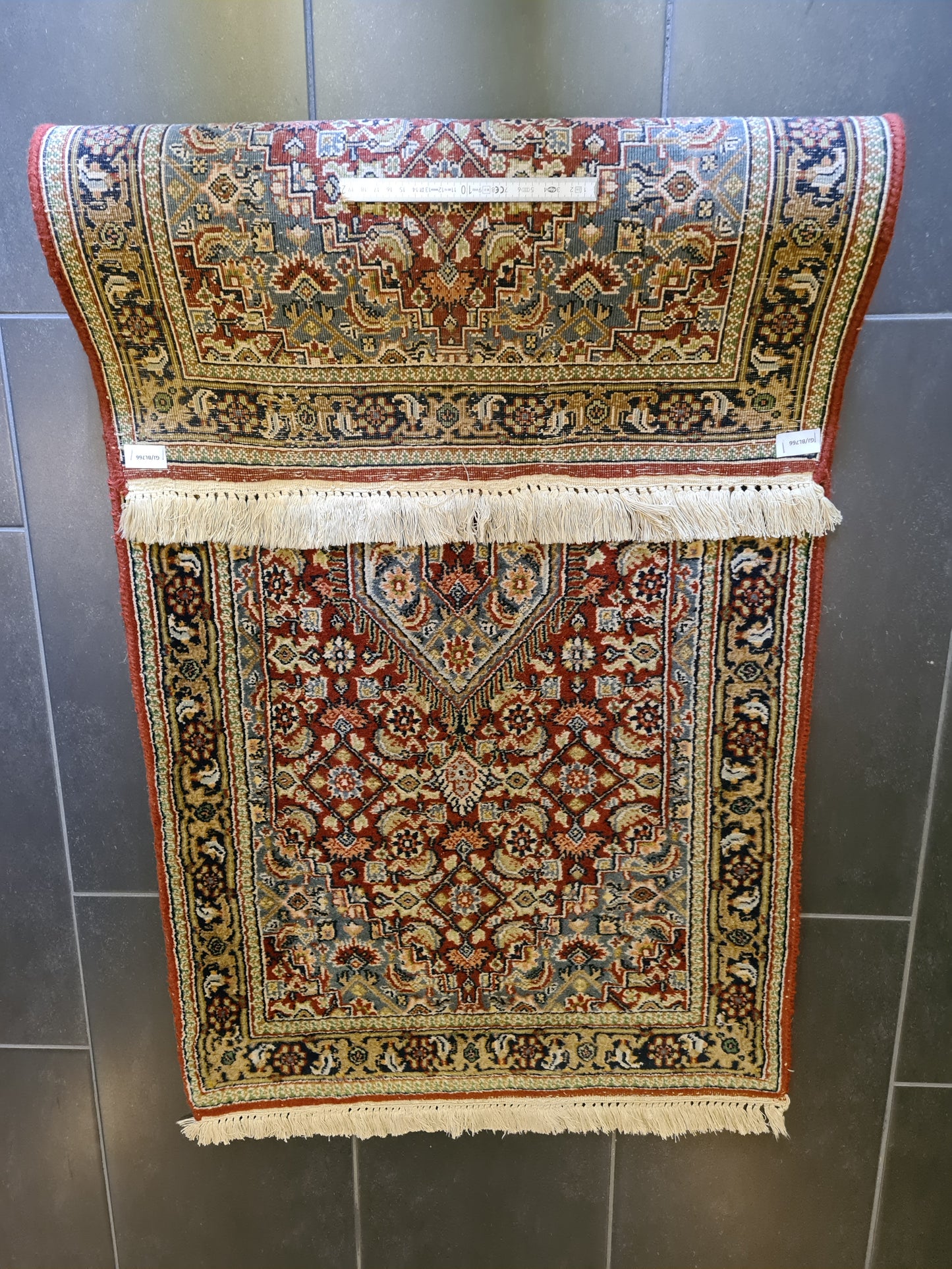 Feiner Handgeknüpfter Perser Teppich Orientteppich Bidjar 135x68cm