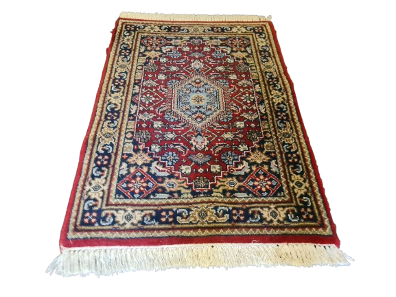 Feiner Orientteppich Handgeknüpfter Perser Teppich Bidjar 95x65cm