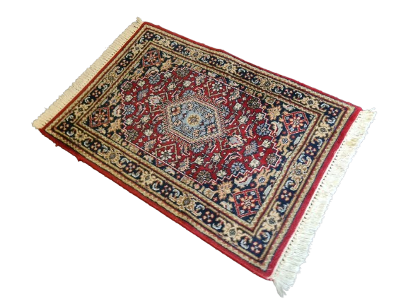 Feiner Orientteppich Handgeknüpfter Perser Teppich Bidjar 95x65cm