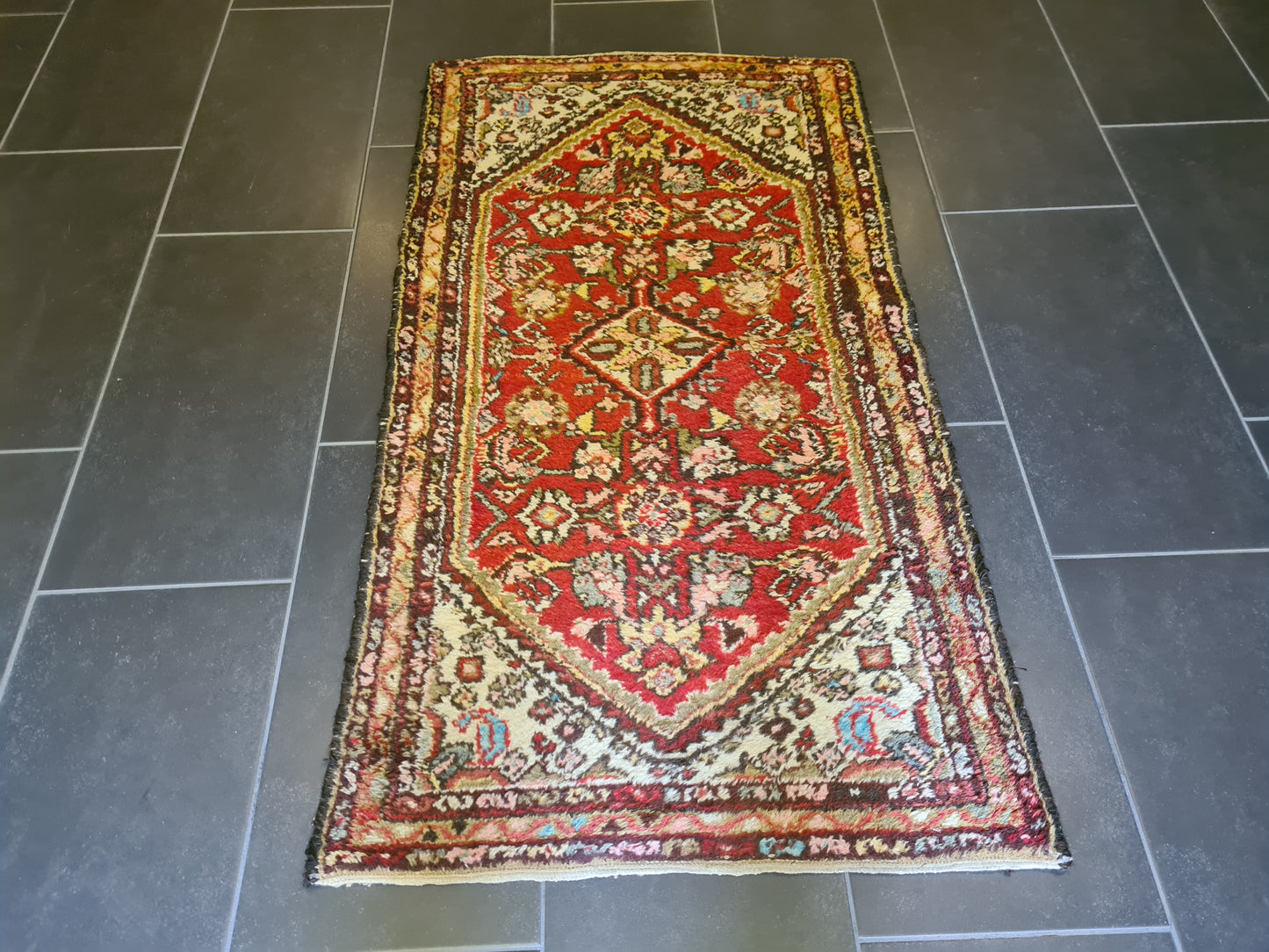 Antiker Handgeknüpfter Perserteppich Orientteppich Malaya 138x75cm