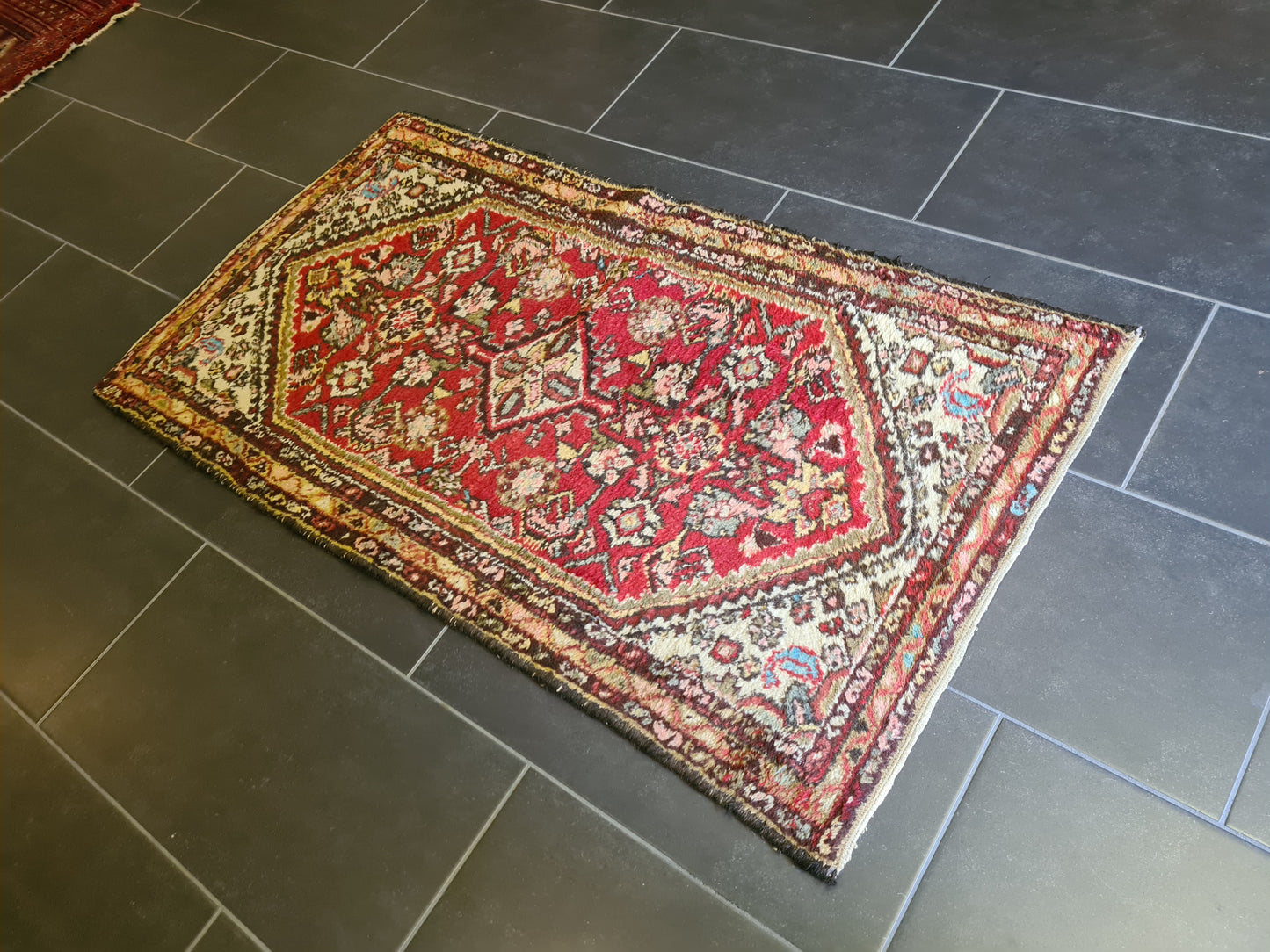 Antiker Handgeknüpfter Perserteppich Orientteppich Malaya 138x75cm