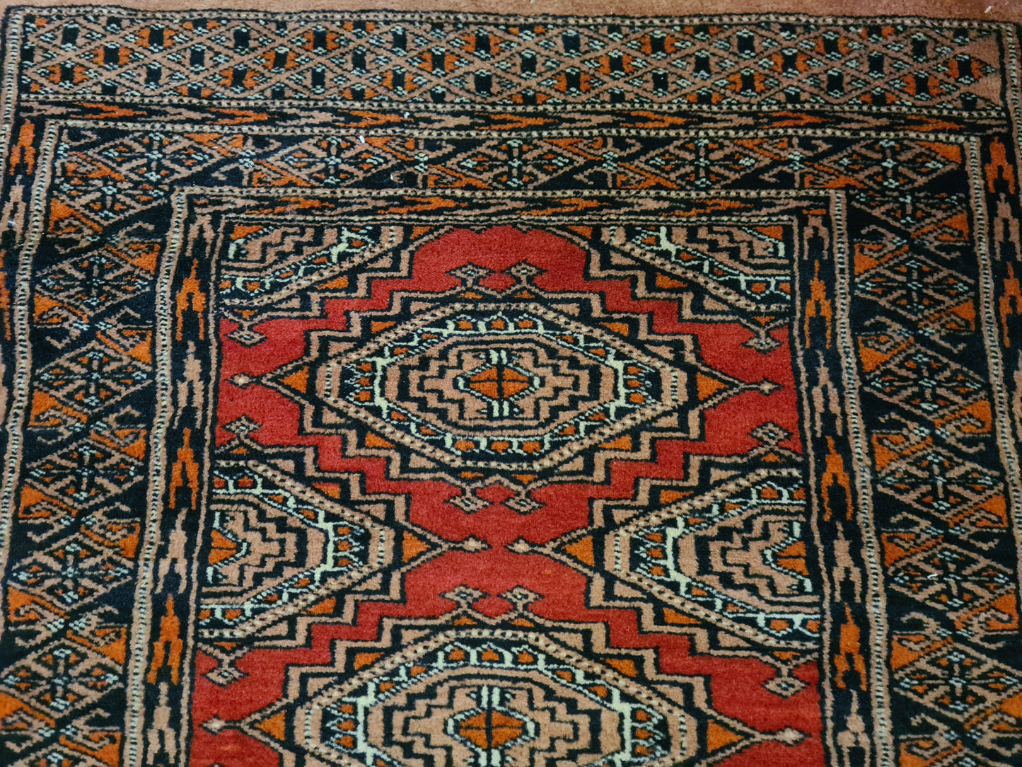 Feiner Handgeknüpfter Perser Teppich Buchara Jomut Orientteppich 174x64cm