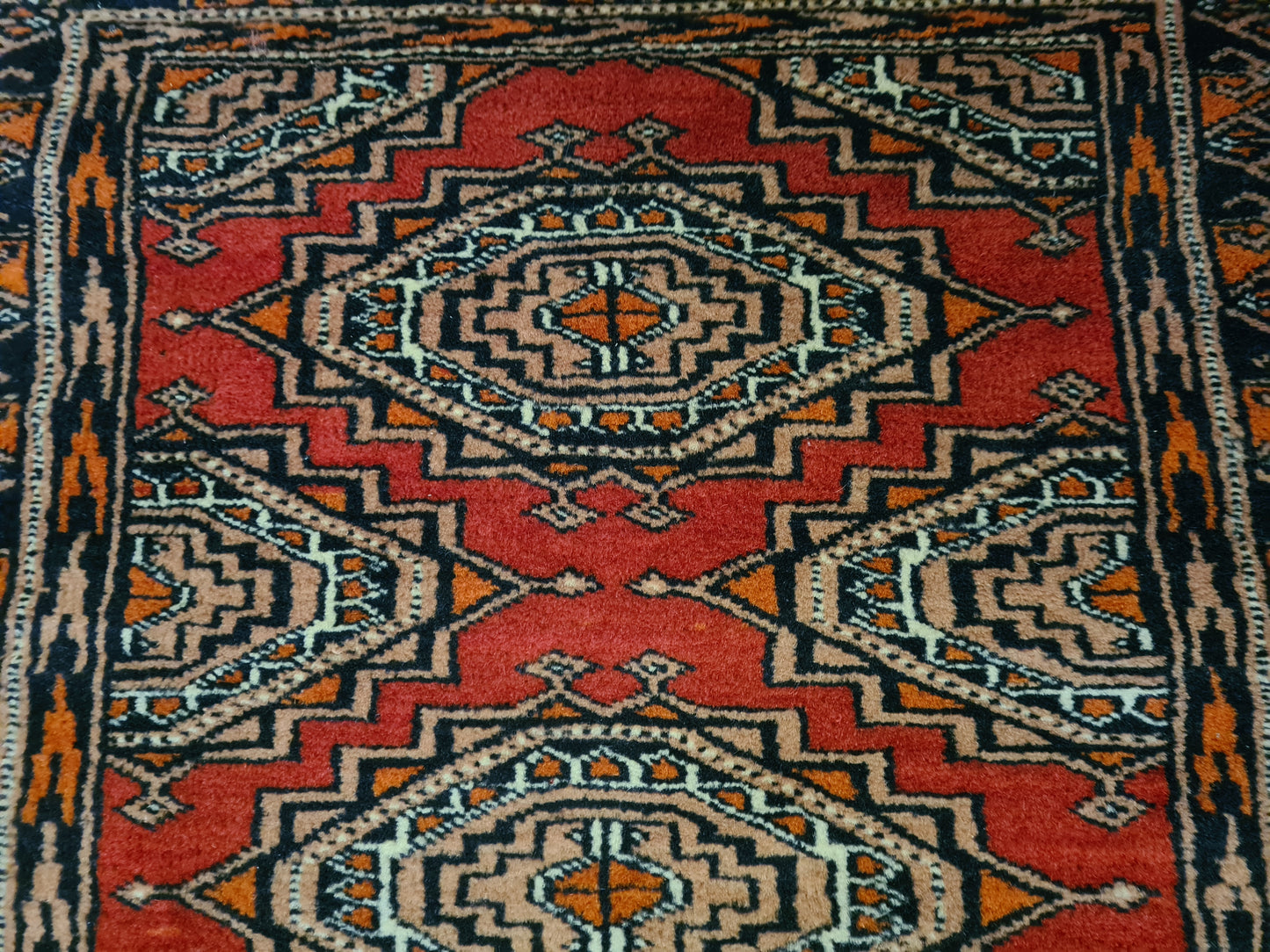 Feiner Handgeknüpfter Perser Teppich Buchara Jomut Orientteppich 174x64cm