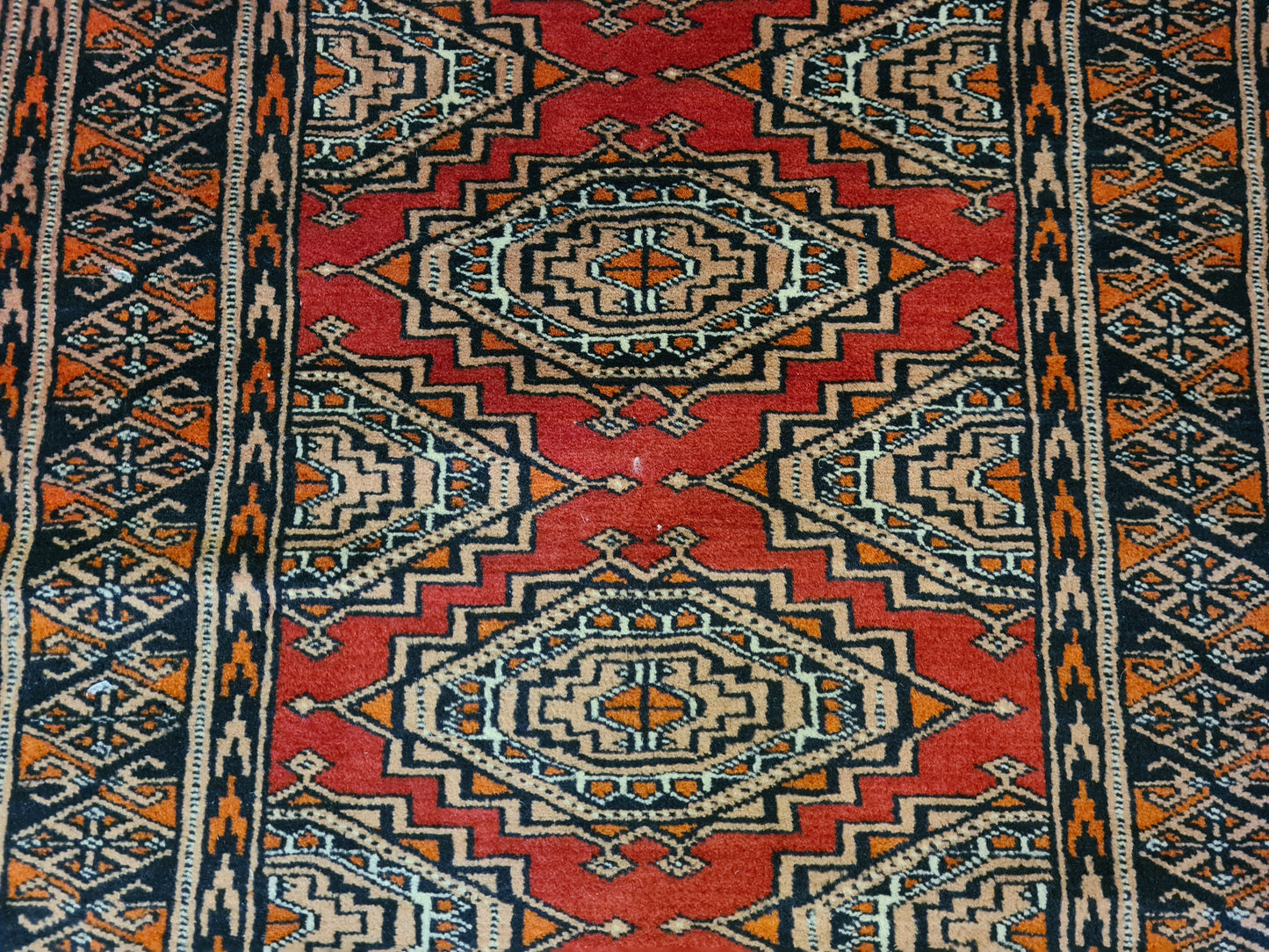 Feiner Handgeknüpfter Perser Teppich Buchara Jomut Orientteppich 174x64cm