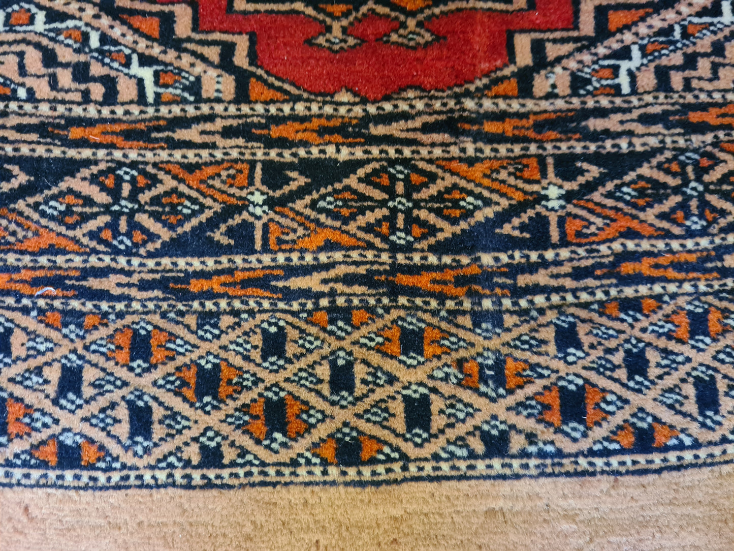 Feiner Handgeknüpfter Perser Teppich Buchara Jomut Orientteppich 174x64cm