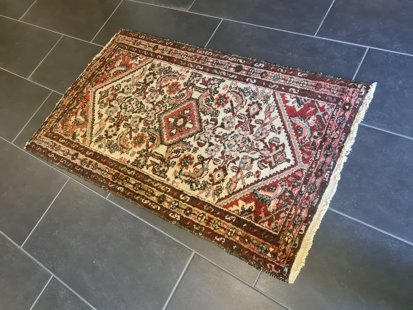 Antiker Handgeknüpfter Perser Teppich Malaya Orientteppich 121x71cm