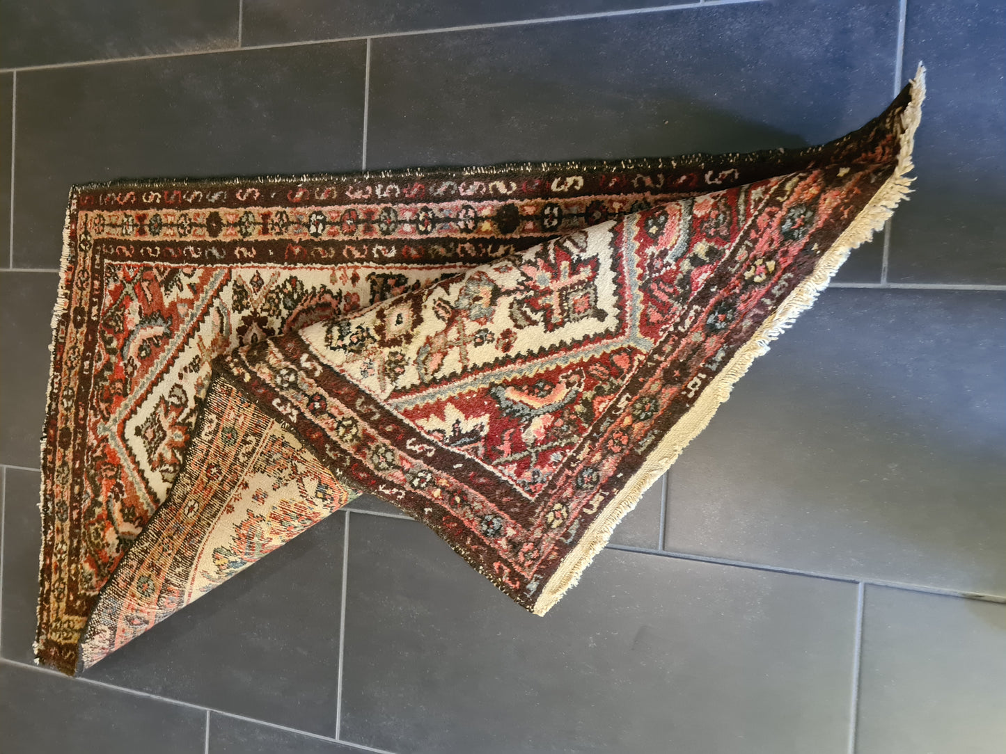 Antiker Handgeknüpfter Perser Teppich Malaya Orientteppich 121x71cm