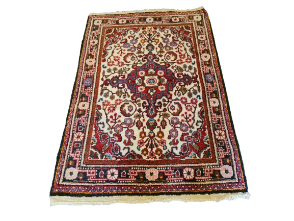 Antiker Handgeknüpfter Perser Teppich Orientteppich Malaya 96x63cm