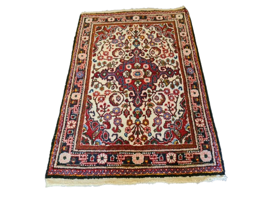 Antiker Handgeknüpfter Perser Teppich Orientteppich Malaya 96x63cm