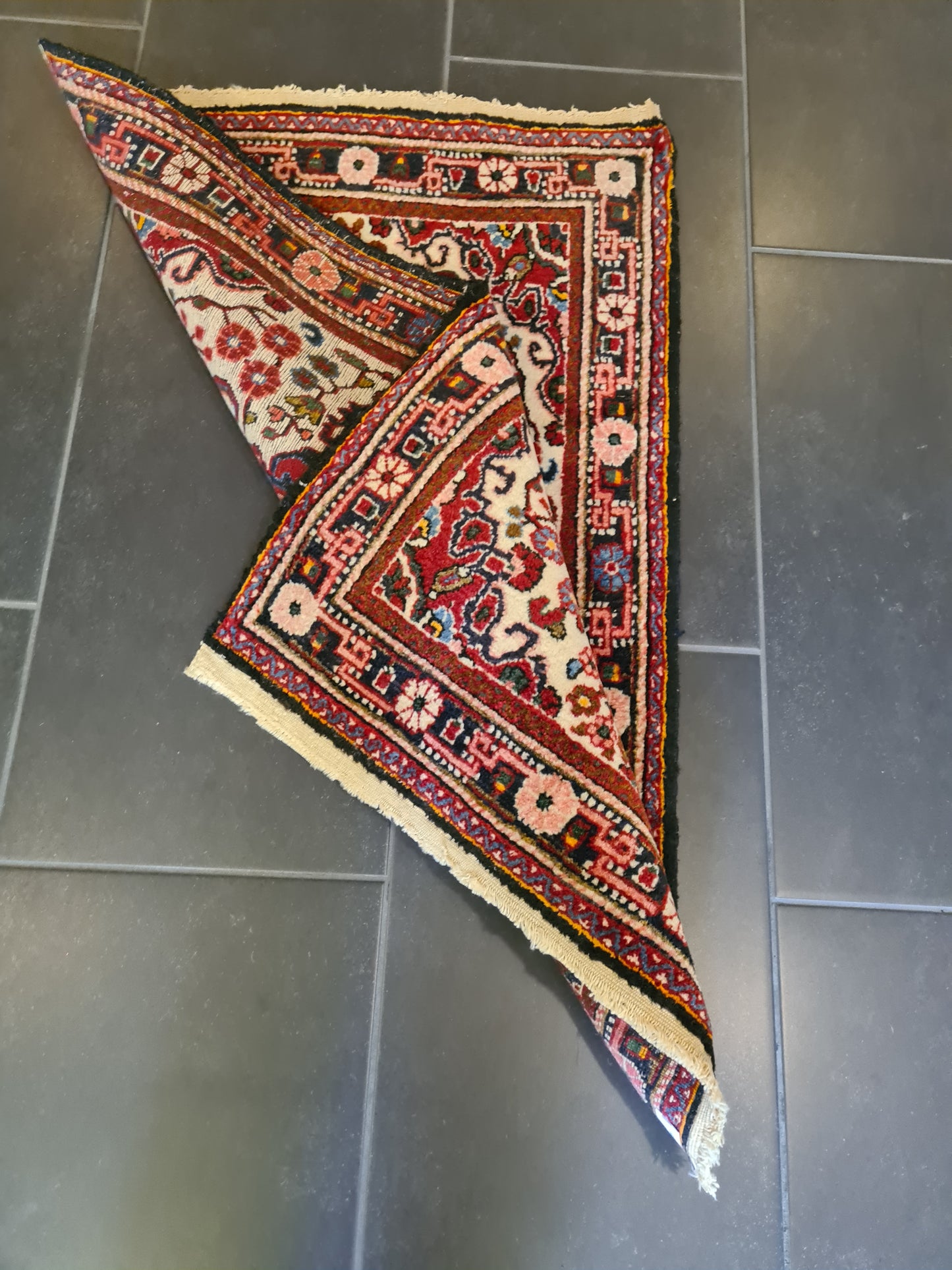 Antiker Handgeknüpfter Perser Teppich Orientteppich Malaya 96x63cm