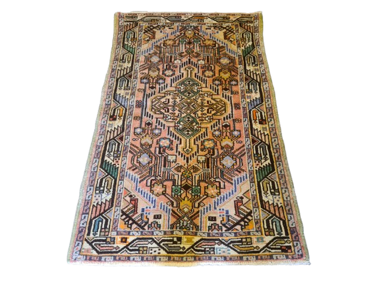 Antiker Handgeknüpfter Perser Teppich Orientteppich Malaya 121x76cm