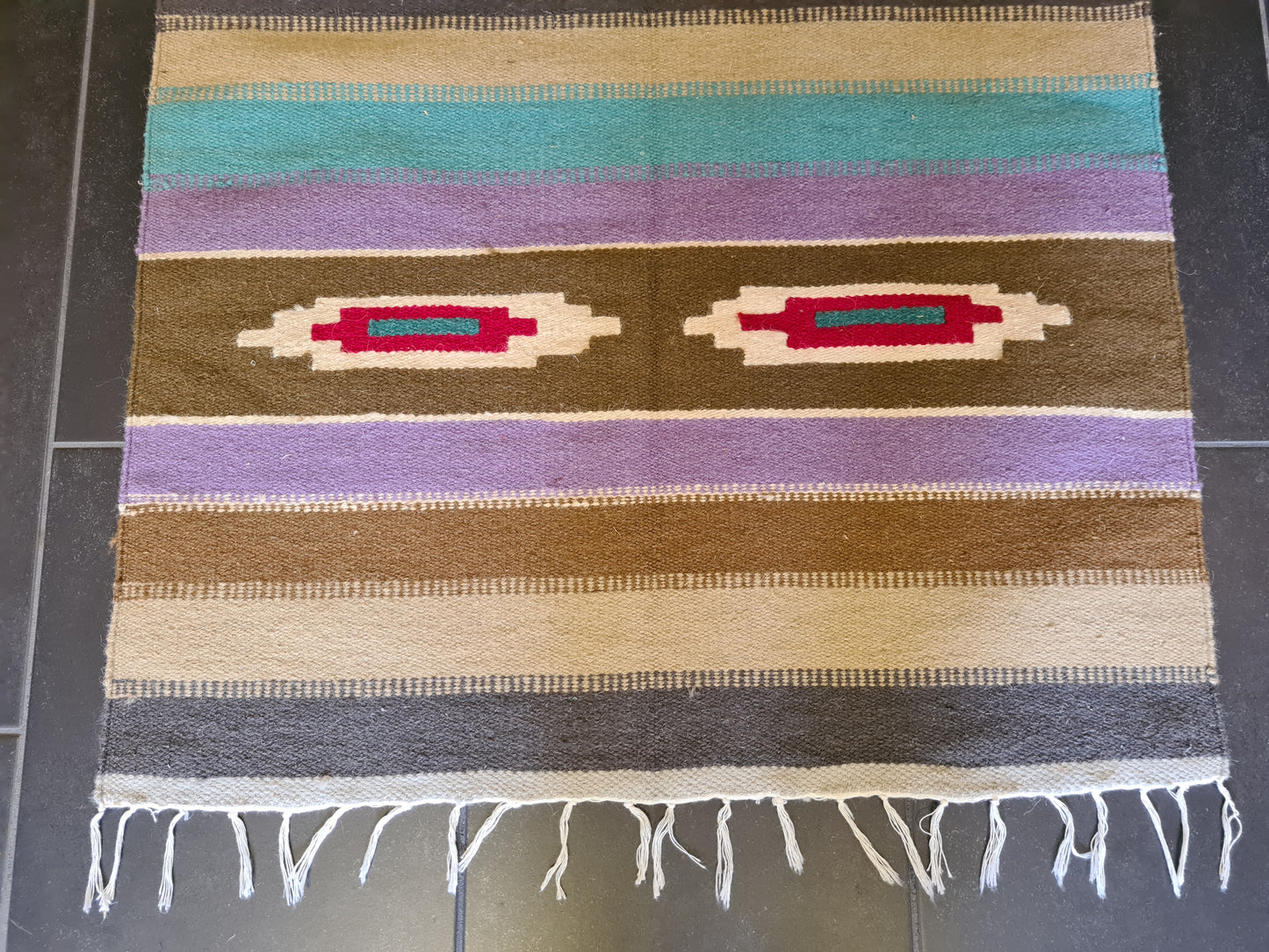 Feiner Handgeknüpfter Kilim Teppich Moderner Orientteppich Kelim 139x76cm