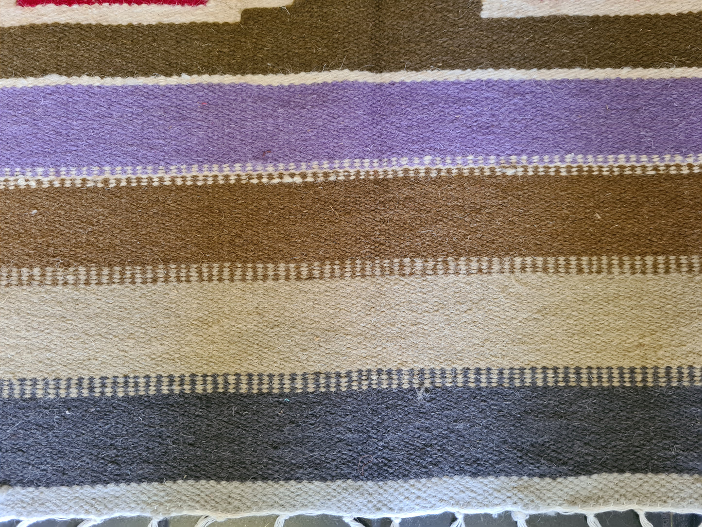 Feiner Handgeknüpfter Kilim Teppich Moderner Orientteppich Kelim 139x76cm