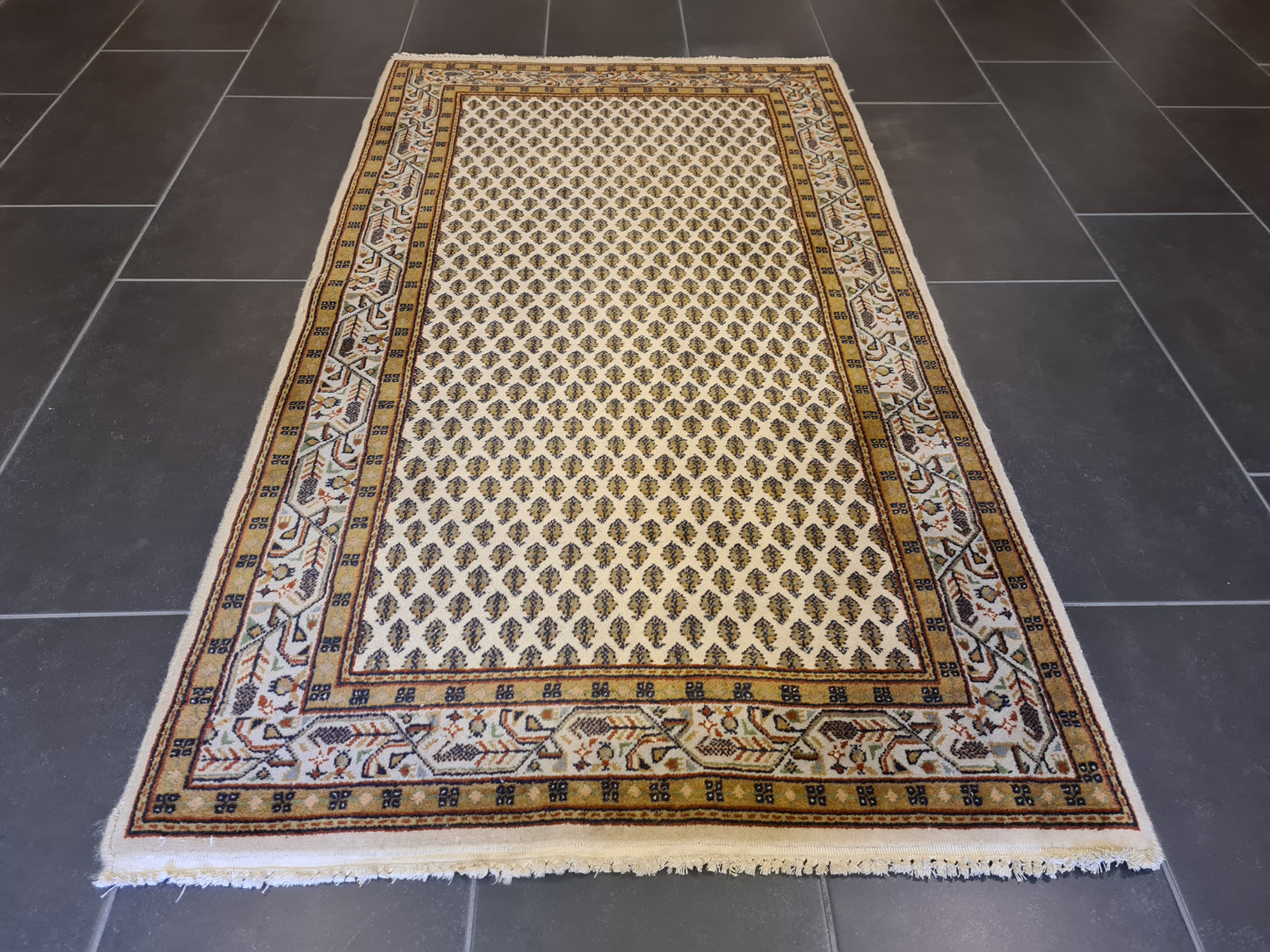 Edler Handgeknüpfter Perser Teppich Sarough Mir Orientteppich 165x93cm