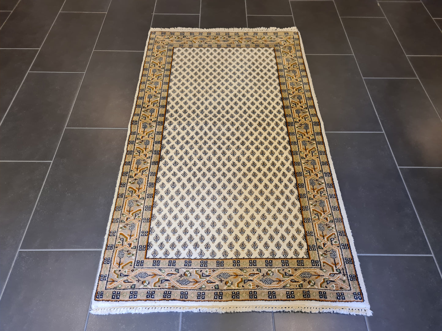 Edler Handgeknüpfter Perser Teppich Sarough Mir Orientteppich 162x93cm