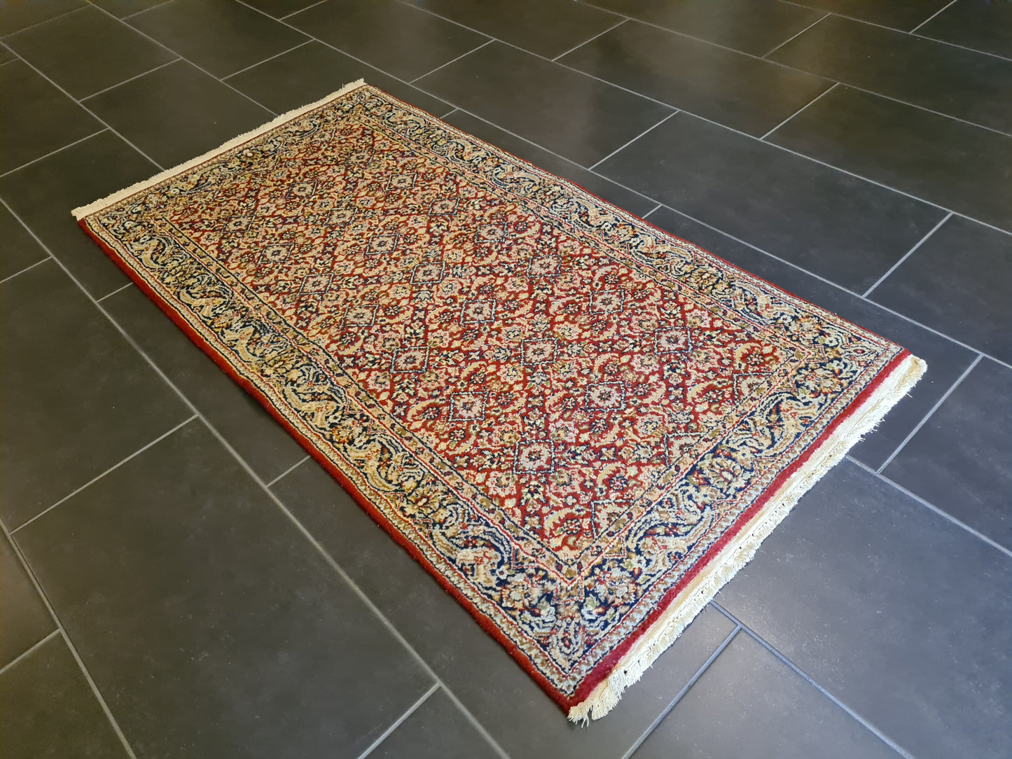 Feiner Handgeknüpfter Perser Teppich Orientteppich Sarough 142x76cm