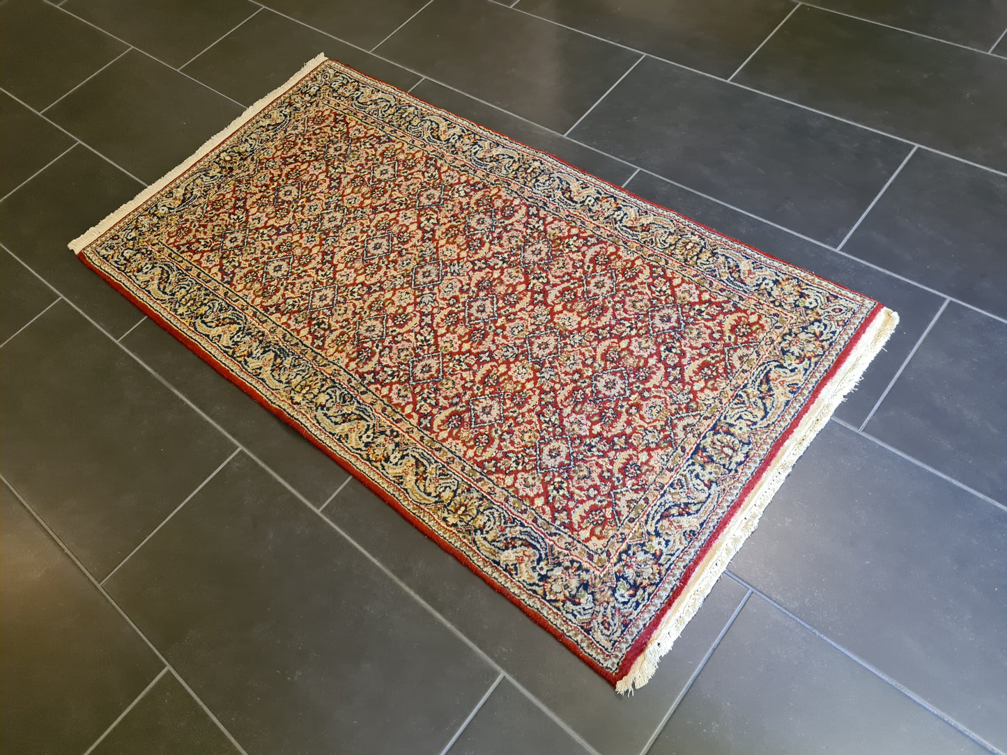 Feiner Handgeknüpfter Perser Teppich Orientteppich Sarough 142x76cm