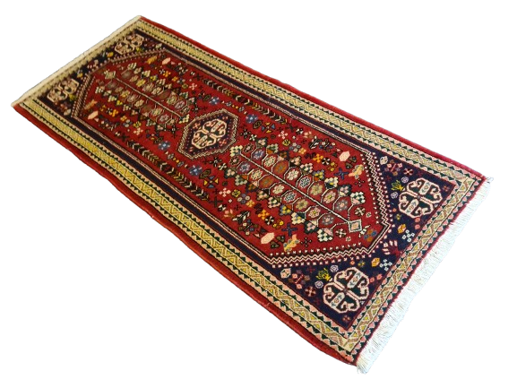 Feiner Handgeknüpfter Perser Teppich Bidjar Orientteppich Senneh 146x66cm