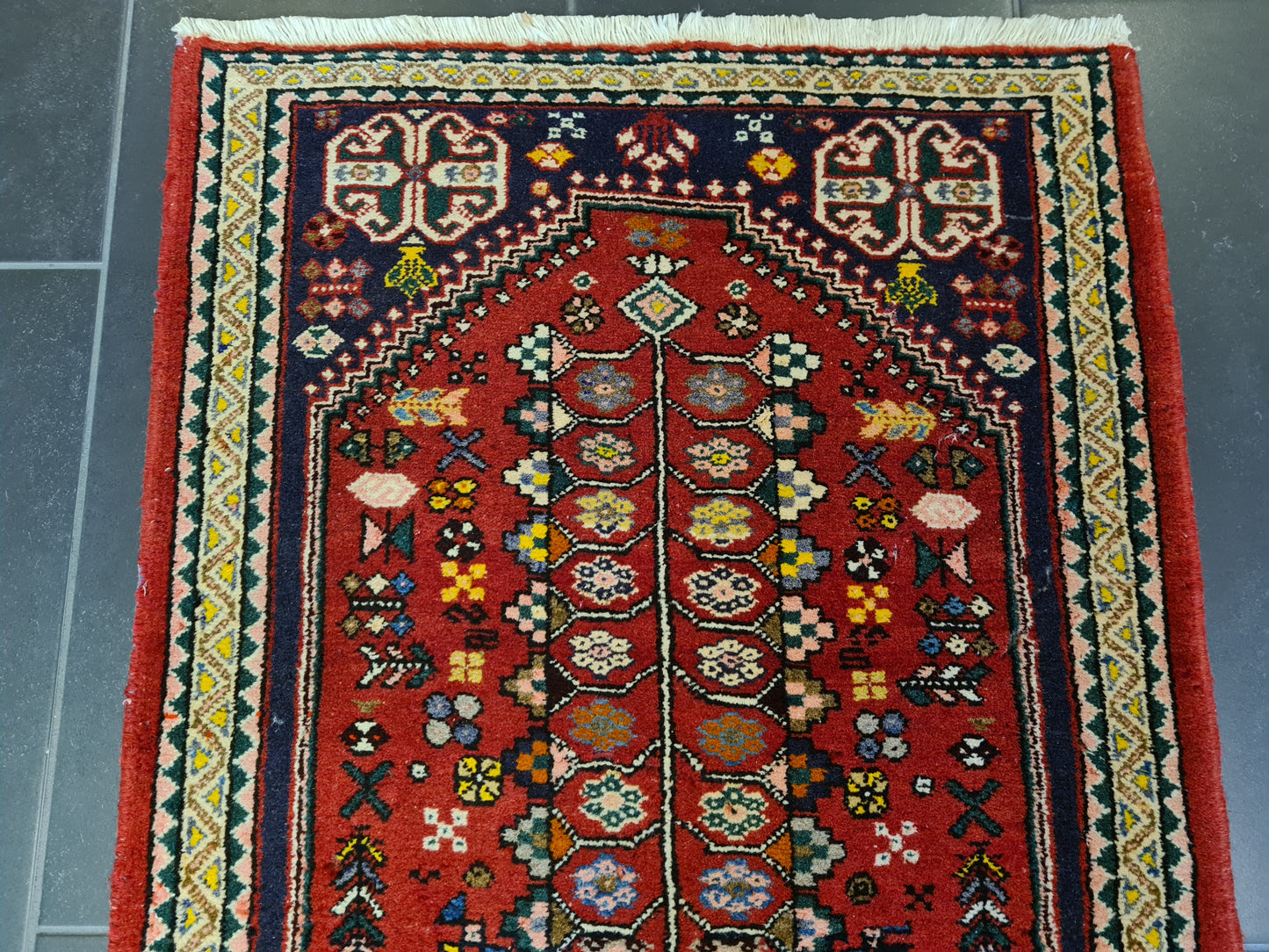 Feiner Handgeknüpfter Perser Teppich Bidjar Orientteppich Senneh 146x66cm