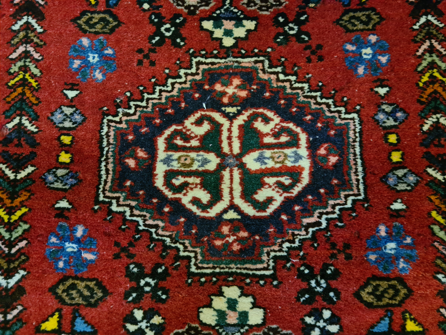 Feiner Handgeknüpfter Perser Teppich Bidjar Orientteppich Senneh 146x66cm