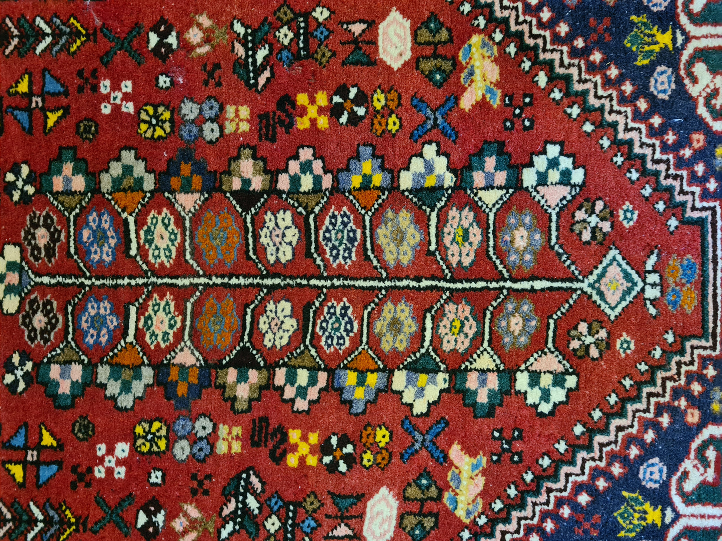 Feiner Handgeknüpfter Perser Teppich Bidjar Orientteppich Senneh 146x66cm