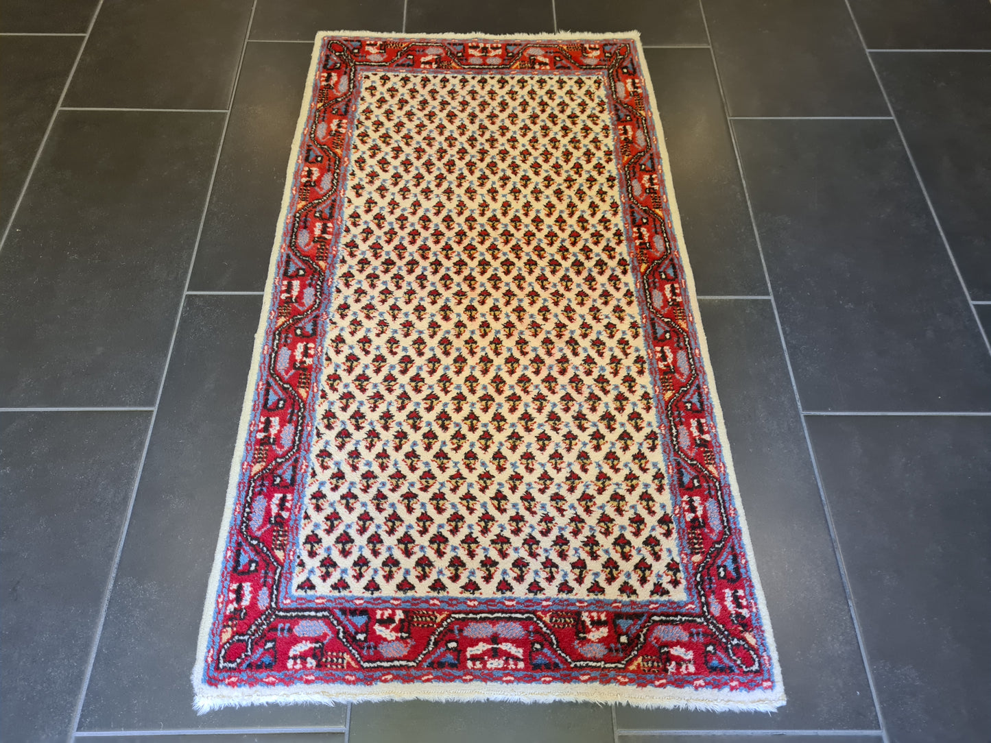 Feiner Handgeknüpfter Perserteppich Sarough Orientteppich 118x67cm Hochwertige Wolle