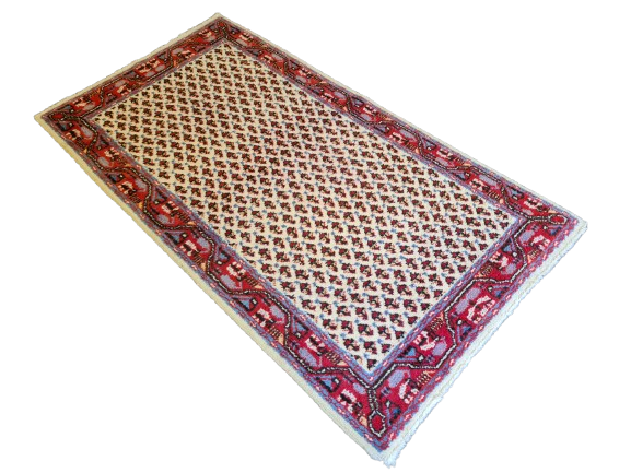 Feiner Handgeknüpfter Perserteppich Sarough Orientteppich 118x67cm Hochwertige Wolle