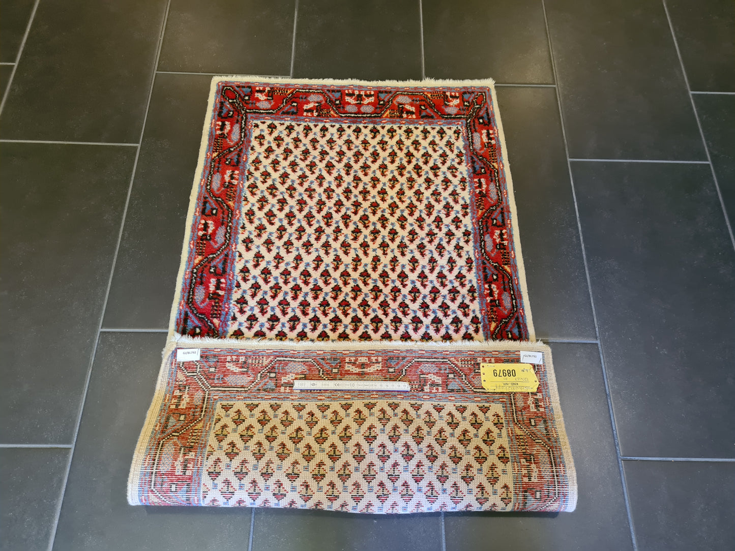 Feiner Handgeknüpfter Perserteppich Sarough Orientteppich 118x67cm Hochwertige Wolle